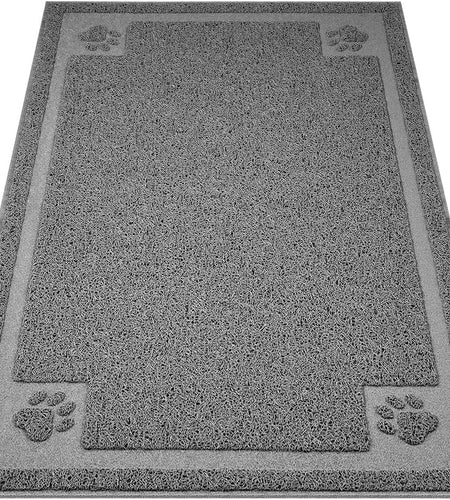 Large Cat Litter Mat Trapper 35.5"×23.5" Traps Litter from Box and Paws Scatter Control for Litter Box Soft on Sensitive Kitty Paws Easy to Clean Durable