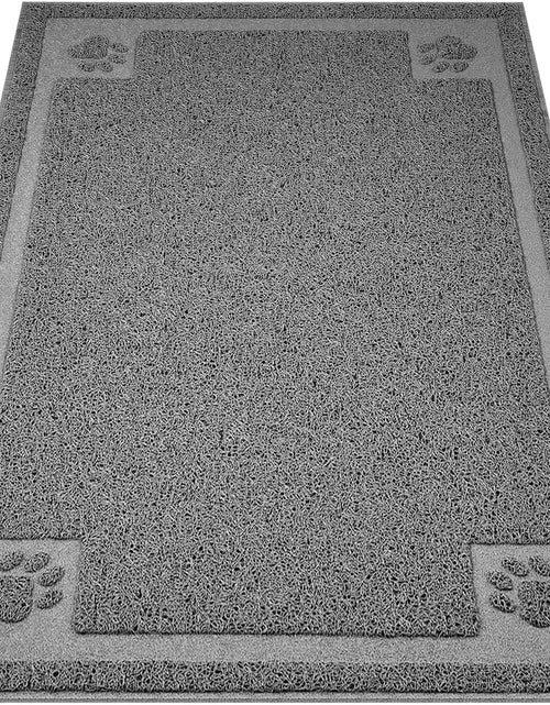 Load image into Gallery viewer, Large Cat Litter Mat Trapper 35.5"×23.5" Traps Litter from Box and Paws Scatter Control for Litter Box Soft on Sensitive Kitty Paws Easy to Clean Durable
