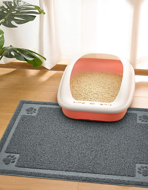 Load image into Gallery viewer, Large Cat Litter Mat Trapper 35.5"×23.5" Traps Litter from Box and Paws Scatter Control for Litter Box Soft on Sensitive Kitty Paws Easy to Clean Durable
