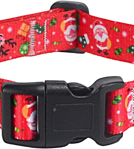 Dog Collar with Bohemia Floral Tribal Geometric Patterns - Soft Ethnic Style Collar Adjustable for Small Medium Large Dogs