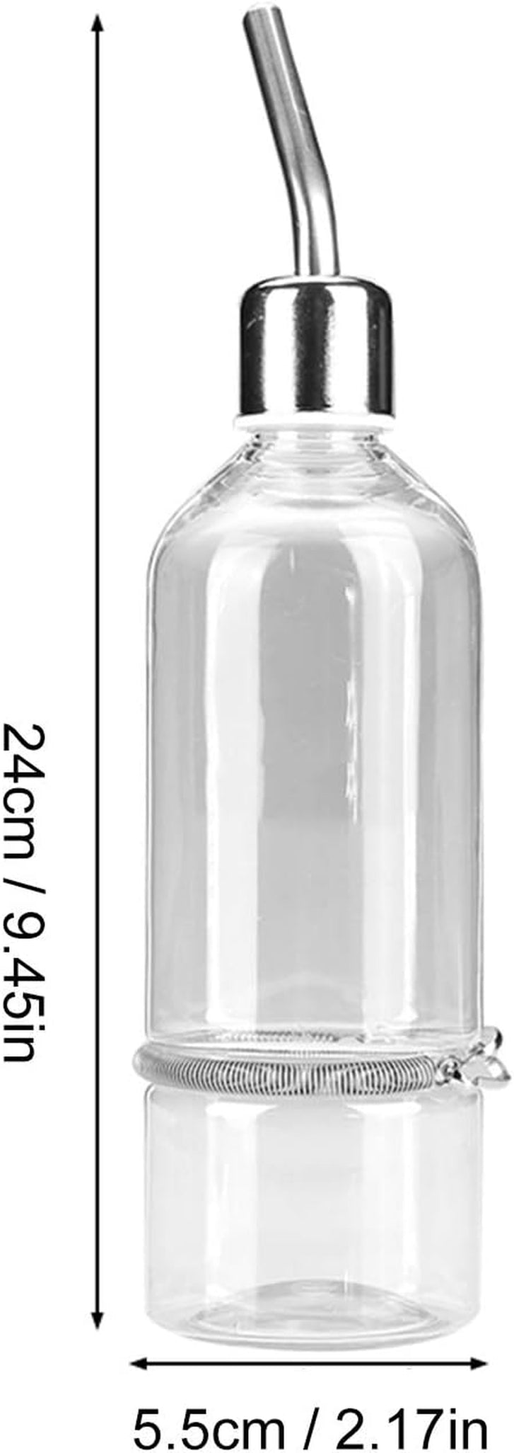 Pet Water Dispenser Automatic Pet Water Feeder Pet Hanging Water Feeding Bottle Hamster Water Bottle Water Feeder for Birds with Stainless Steel Ball Nipple