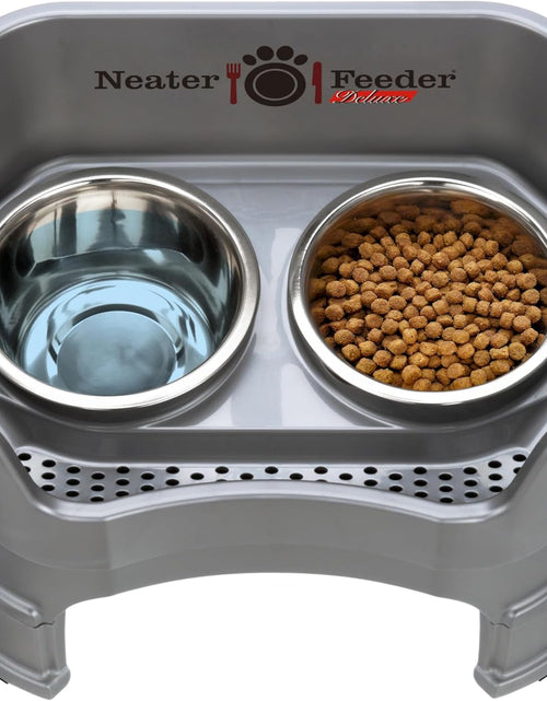 Load image into Gallery viewer, Neater Feeder Deluxe with Leg Extensions (Medium, Gunmetal Grey)
