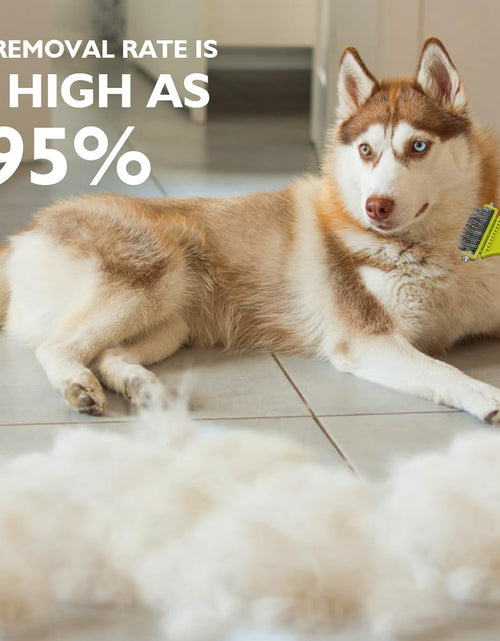 Load image into Gallery viewer, Pet Dematting Tool 2 Pack - Double Sided Undercoat Rake &amp; Dematting Comb for Detangling Matted or Knotted Undercoat Hair, Great for Medium or Long-Haired Dogs &amp; Cats

