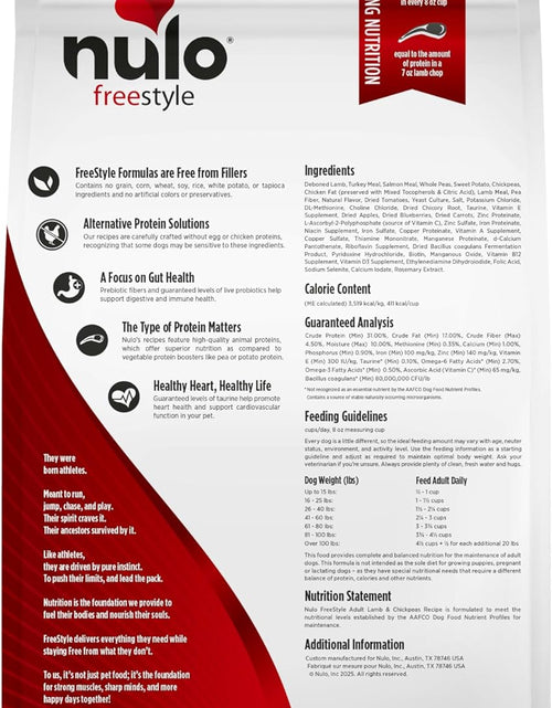 Load image into Gallery viewer, Adult Dog Food: Grain Free, All Natural Dry Pet Kibble for Large and Small Breed Dogs - Lamb, Salmon, or Turkey Recipe
