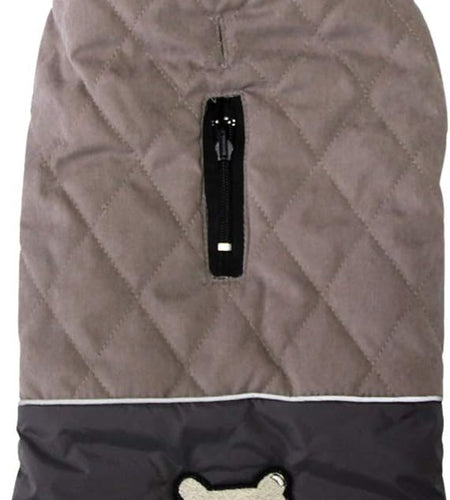 Reversible Dog Coats for Small Dogs Waterproof Warm Puppy Jacket for Cold Winter,Grey S