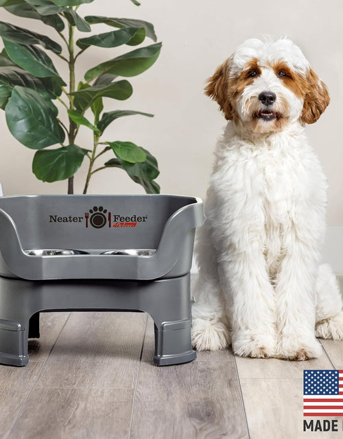 Load image into Gallery viewer, Neater Feeder Deluxe with Leg Extensions (Medium, Gunmetal Grey)
