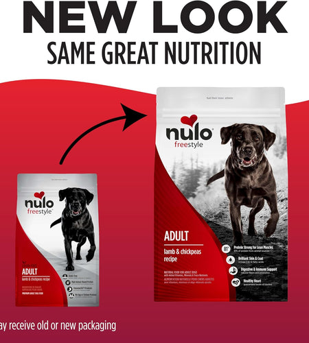 Adult Dog Food: Grain Free, All Natural Dry Pet Kibble for Large and Small Breed Dogs - Lamb, Salmon, or Turkey Recipe