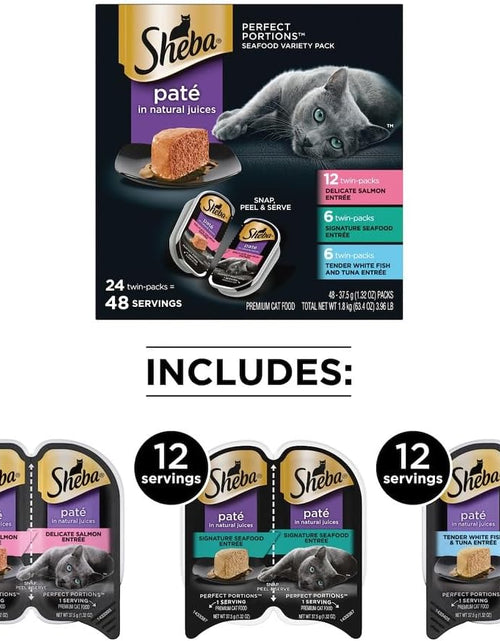 Load image into Gallery viewer, Perfect Portions Paté Wet Cat Food Tray Variety Packs
